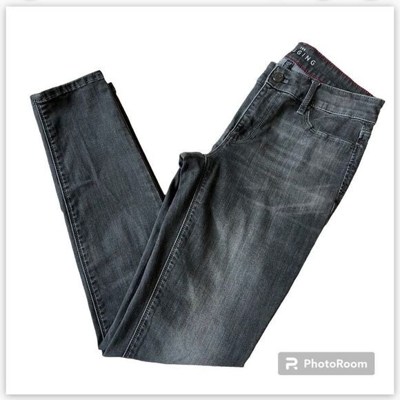 White House Black Market Black The Jegging Jeans in Gray Size 4 - Picture 8 of 9